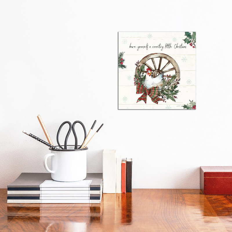 Holiday On The Farm V by Anne Tavoletti - Wrapped Canvas Print, 30.48cm H x 30.48cm W x 1.905cm D