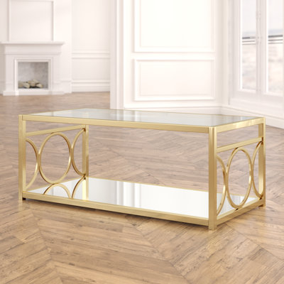 Taoran Glass Top Coffee Table