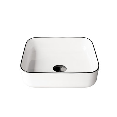 AGUA CANADA Falone 15.13 " Porcelain Square Bathroom Sink