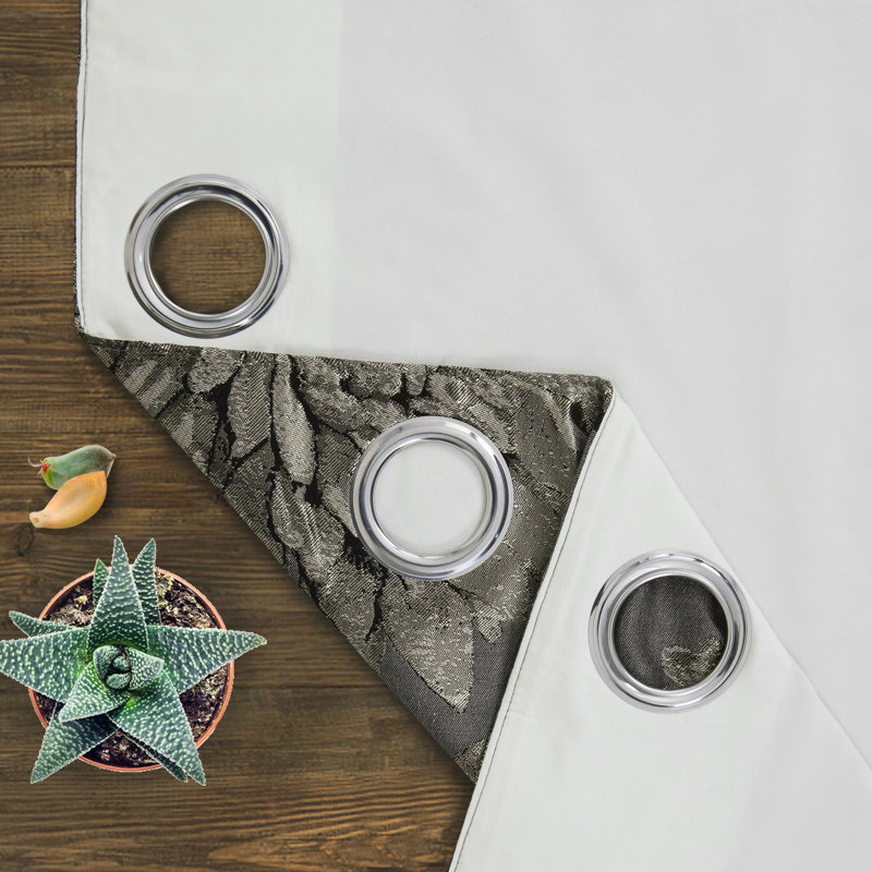 Alastair Semi Sheer Curtains, Pewter