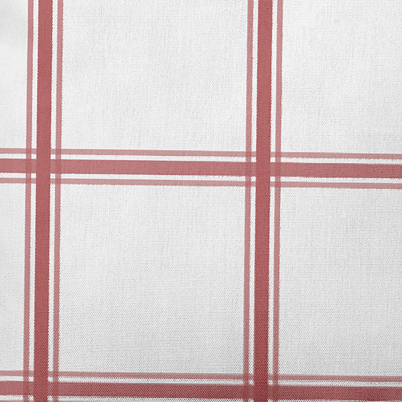 Subline Plaid Reversible Throw Pillow, 16" H x 16" W, Coral