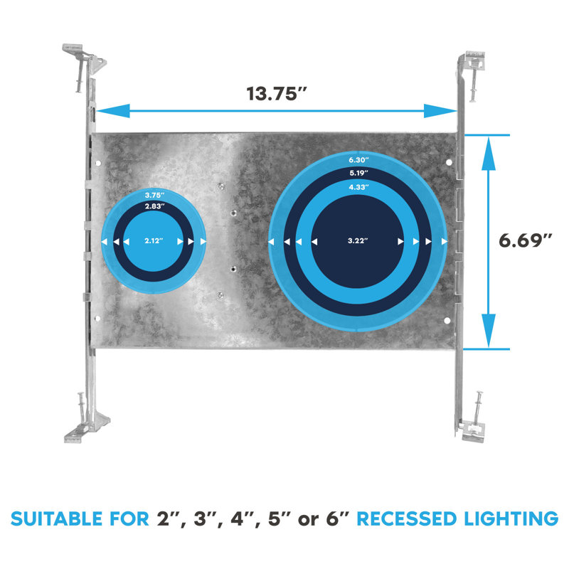 Ensemble de 6 barres de suspension extensibles Luxrit