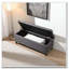 Banc de rangement en lin capitonné-61366719