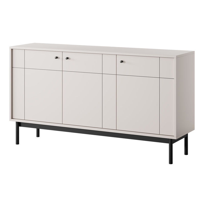 Japandies 153.5cm Sideboard, White