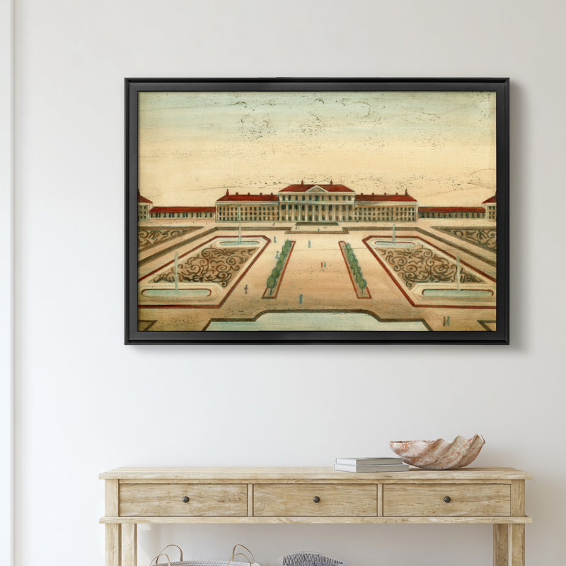 Garden Design II - reproduction de cadre photo, H 22,5 po x l 30,5 po x P 1,5 po, Noir