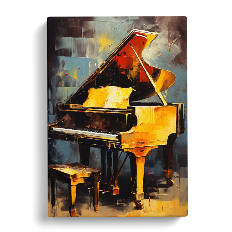 Piano Contemporary - No Frame Print, 76cm H x 50cm W x 3cm D