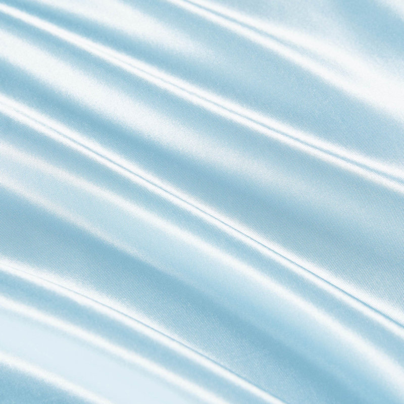 Juicy Couture Premium Silky Satin Sheet Sets, Twin Sheet Set with 1 Pillowcase, Light Blue