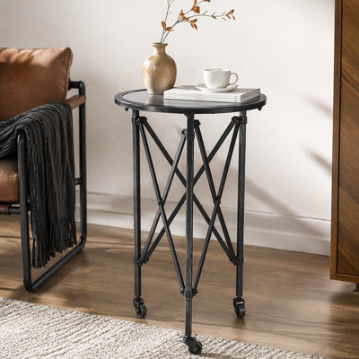 Glass Top End Table