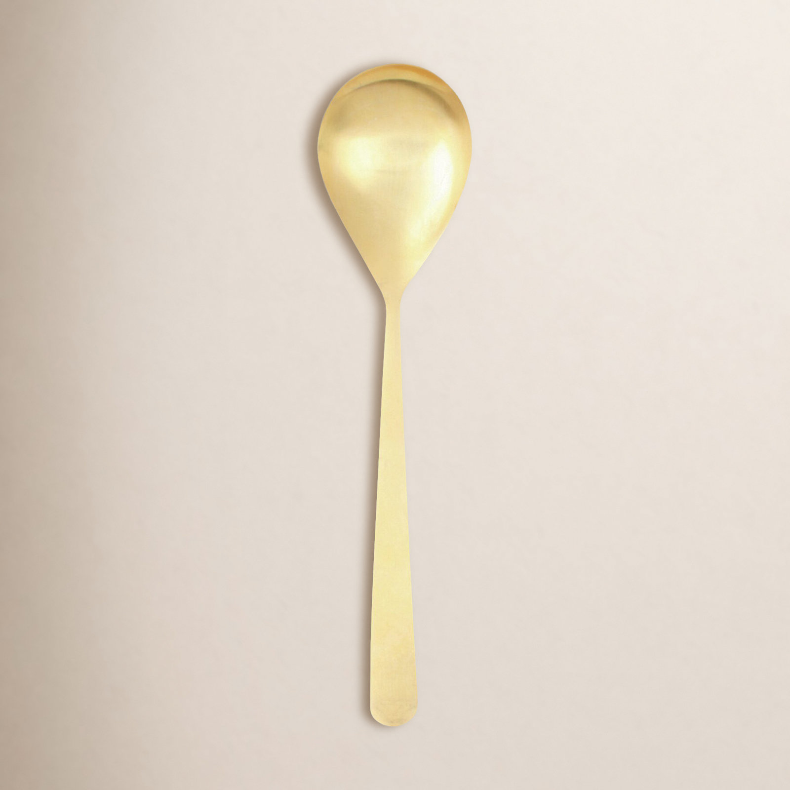 Canvas Home Oslo Stainless Steel Serving Spoon, Matte Gold