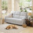 2- Piece Modern Comfortable And Overstuffed Manual Reclining Living Room Set