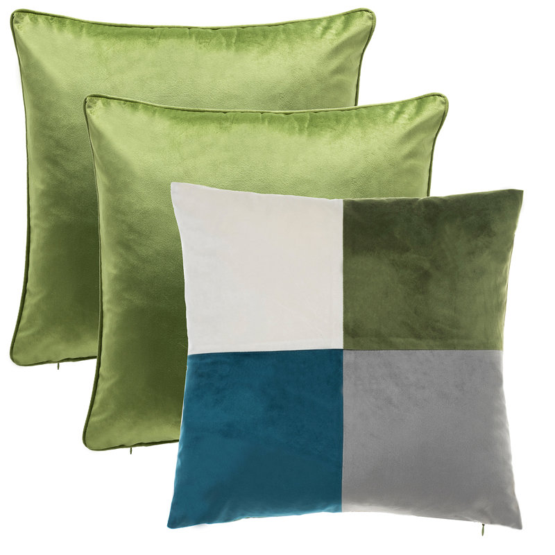  Housse de coussin Patch Square, Vert