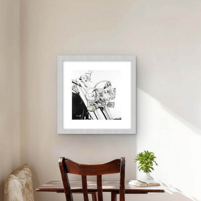 Motorcycle Light - Hobbies Industrial Framed Matted Print