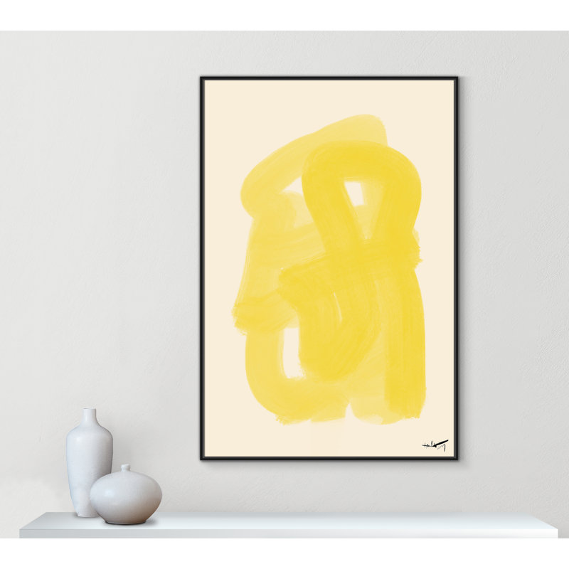 «Shillington Matin Dete Print» par N.Atelier, H 61,5 po x l 41,5 po, Noir