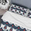 Ensemble de housse de couette en microfibre rouge / bleu / blanc Ikat Ogee-1008084466