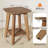 Square End Table with 2-Tier Storage