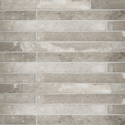 Montello 2 in. x 18 in. Matte Porcelain Brick Look Floor and Wall Tile