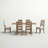 Heymann Trestle Dining Set with Upholstered and Wood Chairs -467429143-508910159