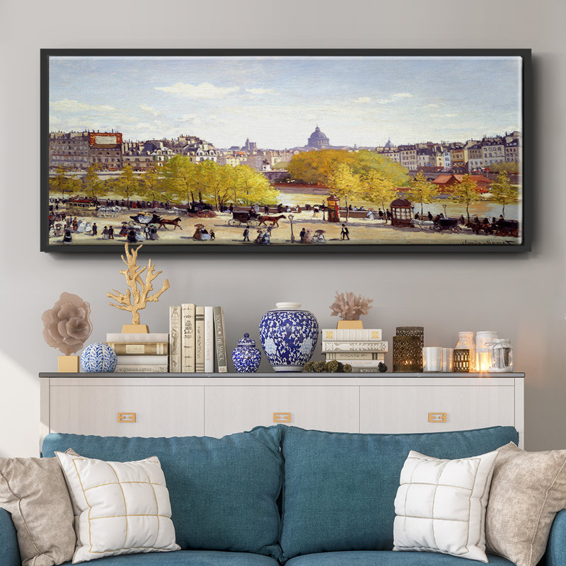 Que Du Lourve 1867- Framed Canvas