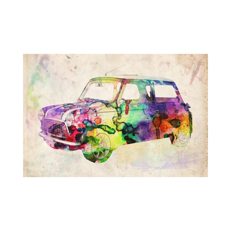 Mini Cooper (Urban) II by Michael Tompsett - Wrapped Canvas Painting, 101.6 cm H x 66.04 cm W x 1.91 cm D