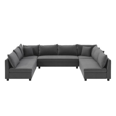 116 Wide Upholstered Sectional