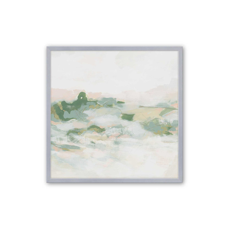 Pastel Wilderness I, H 21,75 po x l 21,75 po, Encadrement ouvert, chrome poli
