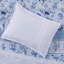Housse de couette en microfibre rayée pleine fleur, abat-jour bleu à rayures-124869748