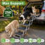 Escaliers de chien réglables pour voiture, marches en aluminium pliables pour animaux de compagnie avec surface antidérapante à 3 couches, escalier pour chien portable pour VUS, camion et petits véhicules, supporte 250 lb