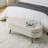 Ottoman Oval Storage Bench, Rubber Wood Legs-835346030-835346035