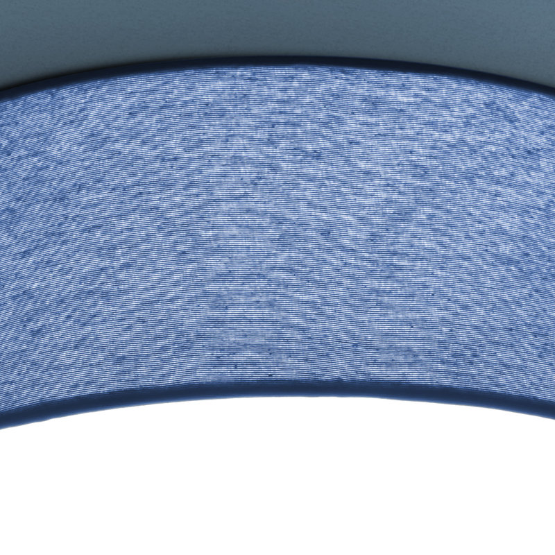 Parvin Fabric Flush Mount, Blue, 13cm H x 51cm W x 51cm D