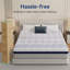 Matelas en mousse à mémoire de forme de 10 po dans une boîte de mousse infusée de gel rafraîchissant, confort soulageant la pression, certifié CertiPUR-US