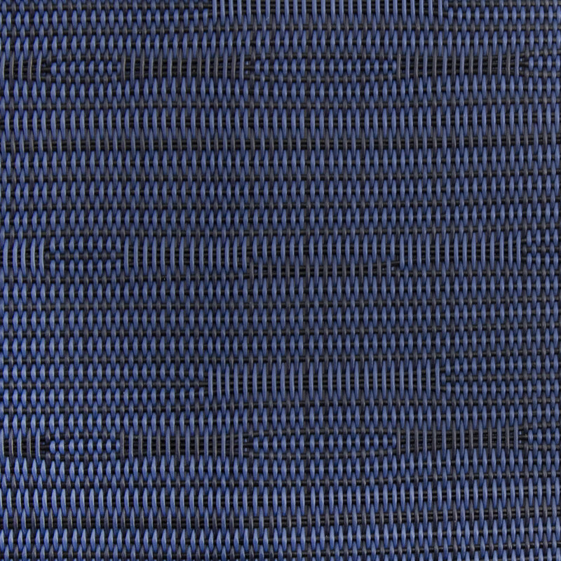 Grasscloth Blue Reversible Vinyl Indoor Outdoor Placemats, Set of 12