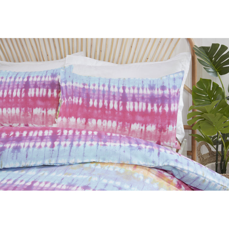 Strahan Polyester Striped Duvet Cover with Pillowcases, Kingsize Duvet Cover + 2 Standard Pillowcases