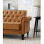 Lemoyne 3 Seater Faux Leather Sofa-2129996350