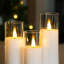 Bougie pilier sans flamme en acrylique