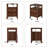 20" Large Nightstand Set of 2 with Charging Station, Solid Round Post Legs, 2 Drawers End Table with Open Shelf-118662942-118662941