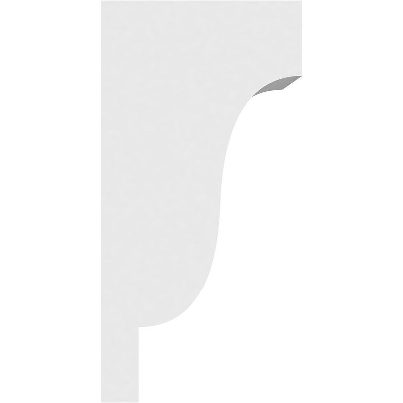 Corbeau standard en PVC de qualité architecturale Newport, H 14 po x l 7 po x P 7 po