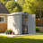 4 ft. W x 6 ft. D Plastic Storage Shed with Floor, Resin Shed with Window and Lockable Door-101319718
