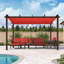 Pergola en aluminium mauve avec auvent-96127693-80546452
