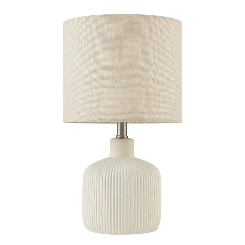 17.75 White Ceramic Table Lamp