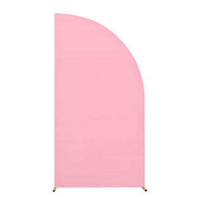 Ensemble de support pour arche de mariage (5 pi, 6 pi) avec support à deux faces, housses réutilisables pour toile de fond Harf