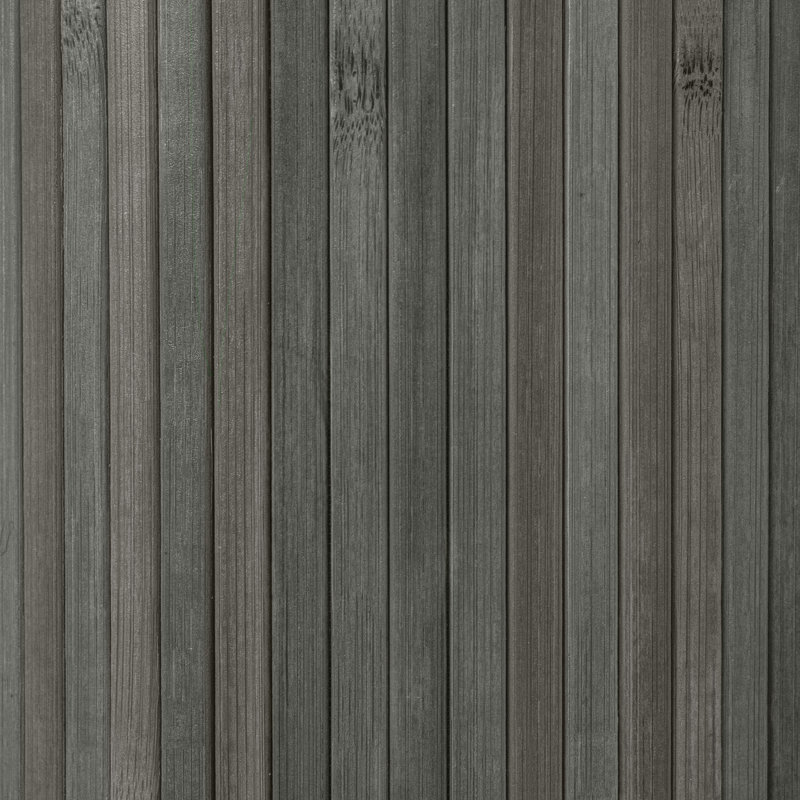 Siena Rolling Bamboo Room Divider, 6 ft. Tall, Black