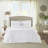 4 Piece Microfiber Reversible Ruffle Quilt Set With Throw Pillow White-108977305