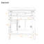 Meuble-lavabo de 30 po avec lavabo en céramique, portes à fermeture en douceur et 2 tiroirs de rangement-1263202846