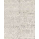 Geometric Area Rug in Light Gray/Ivory