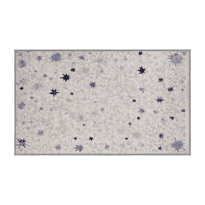 Tapis gris lavable à la machine