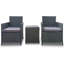 Barreiro 2 - Person Patio Dining Set Square Table with Cushions Included-72532117