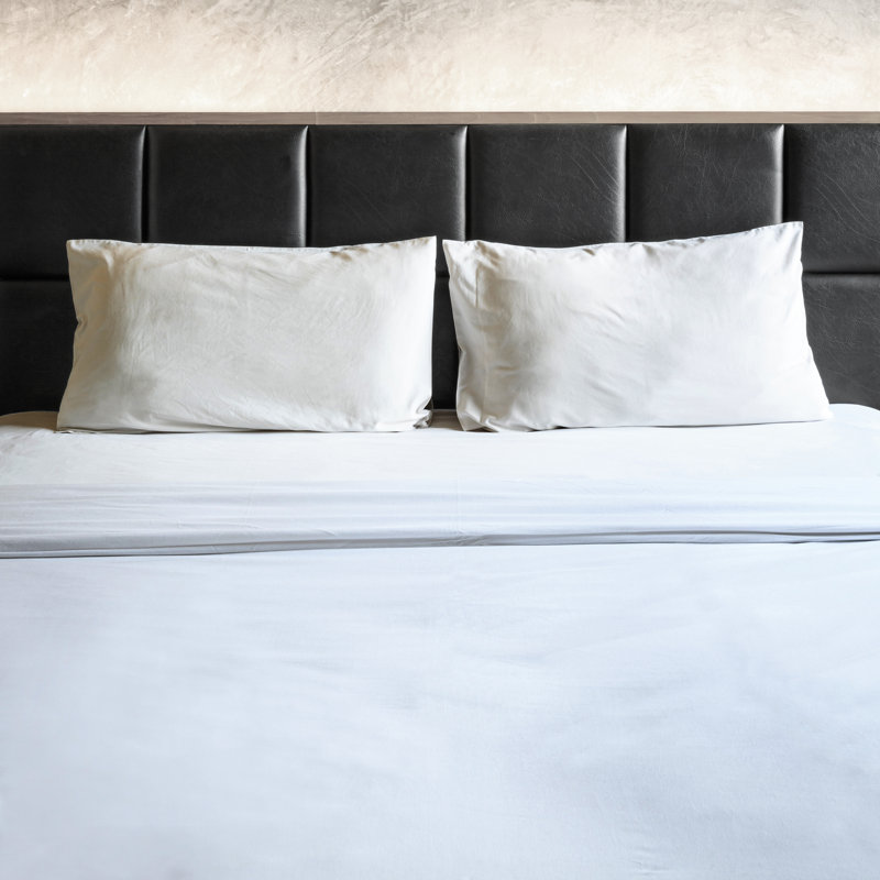 Ensemble de draps en micro-fibre, Ensemble de draps pour grand lit + un drap-housse , Blanc