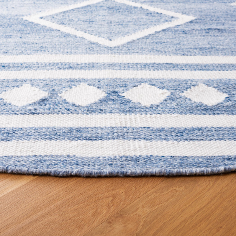 Tapis en polypropylène à tissage plat Almaree, Rond 7 pi