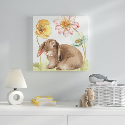 «spring molleings bunnies iii’canvas art