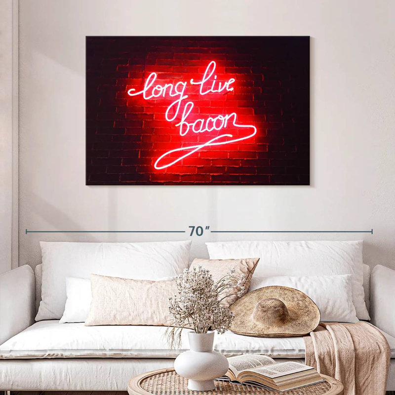 Tergel Long Live Bacon, 30" H x 45" W